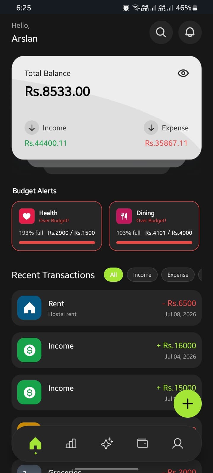 SpendWise Dashboard