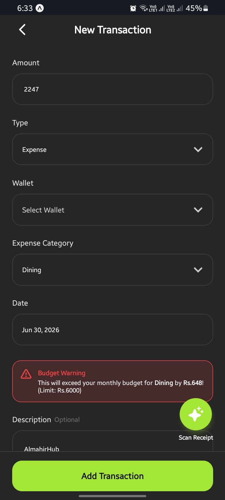 Receipt Scanner